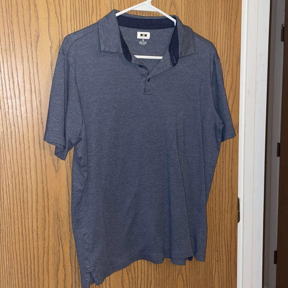 STEELE blue men’s polo Joseph Abboud